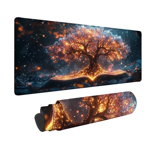 Tapis de souris XXL arbre de vie idée cadeau PC bureau