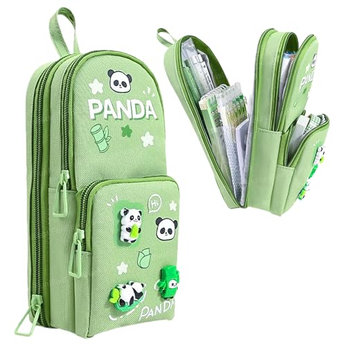 Image of FunBlast Pencil Pouch for Kids, Girls - Panda Design Large Capacity Multipurpose Stationery Zipper Pouch for Kids & Adults, Kawaii Aesthetic Pencil Case Organizer, Cute School Supply Bag