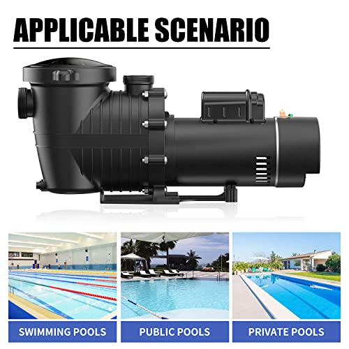 Briopaws 1.5Hp Dual Speed Pool Pump, 4680Gph Flow, 43Ft Head Lift, Self-Priming Water Pump For Inground/Above Ground Pools, Seawater Pools And Hot Tubs, 230V 60Hz Ac #TOP5