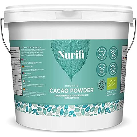 1KG Organic Cacao Powder - by Nurifi - Peruvian Cacao, Raw, Natural & Vegan Cover