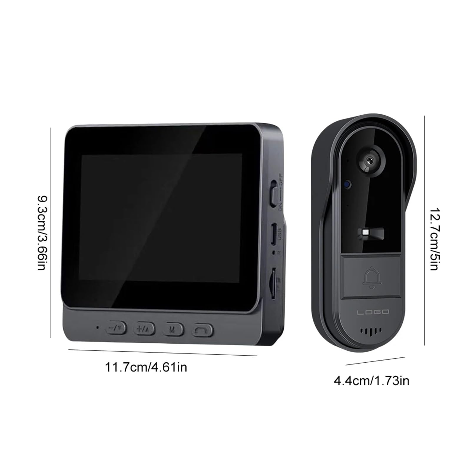 2.4G WiFi Wireless Video Doorbell IR Night Vision Video Intercom Door Bell Waterproof Video Intercom Door Camera for Home Safety