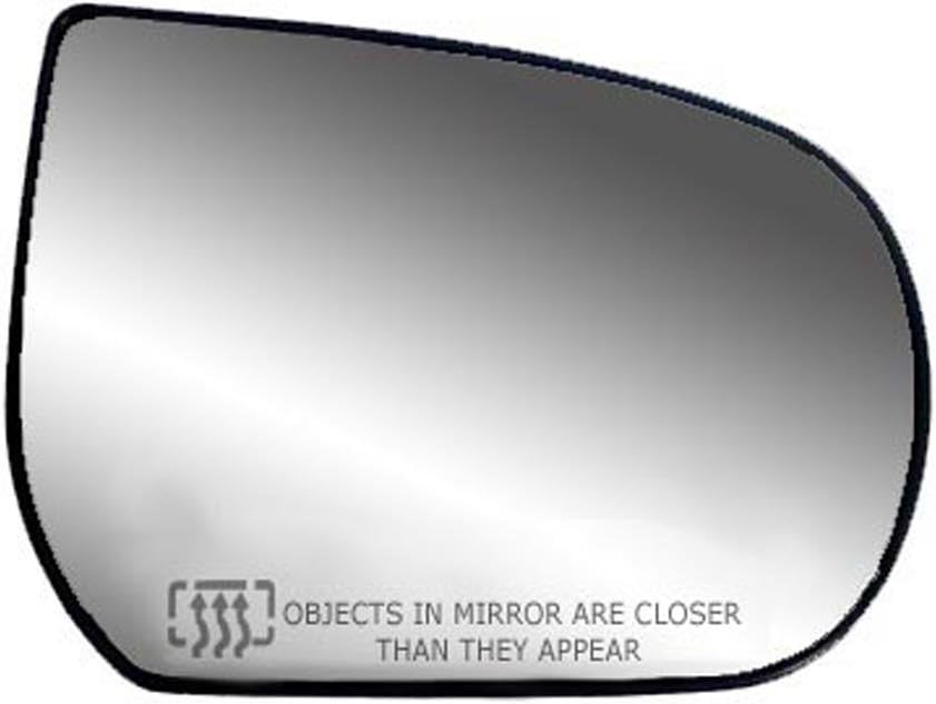 Driver Side Heated Mirror Glass w/backing plate, Ford Escape, Mercury Mariner, 5 7/8" x 7 3/4" x 8 5/8"