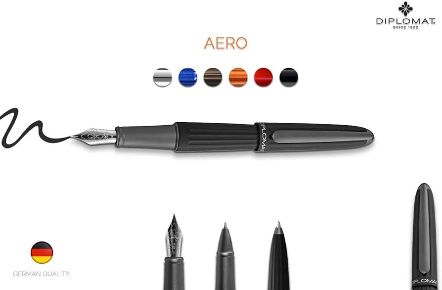 DIPLOMAT AERO 万年筆 ステンレスニブ　F DIPLOMAT AERO 万年筆 ステンレスニブ F