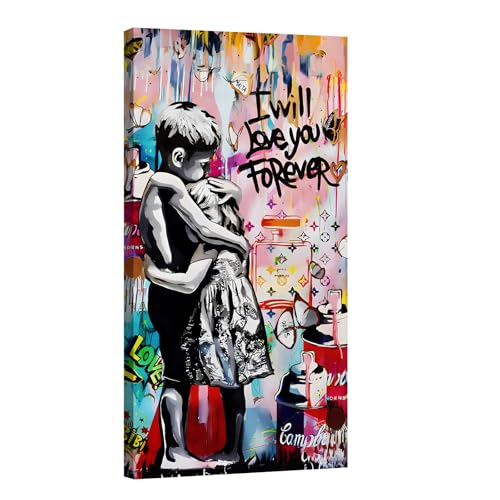 canvashop Banksy Love you Forever Tableau 60 x 30 cm...