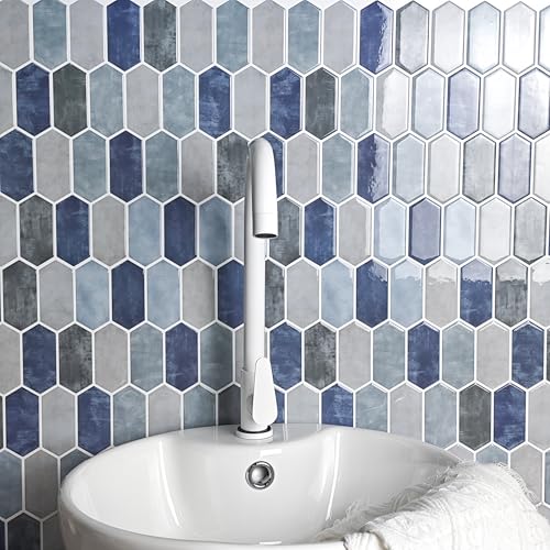 Azulejos Hexagonales Largos para Cocina, Azulejos De Pared más Gr...