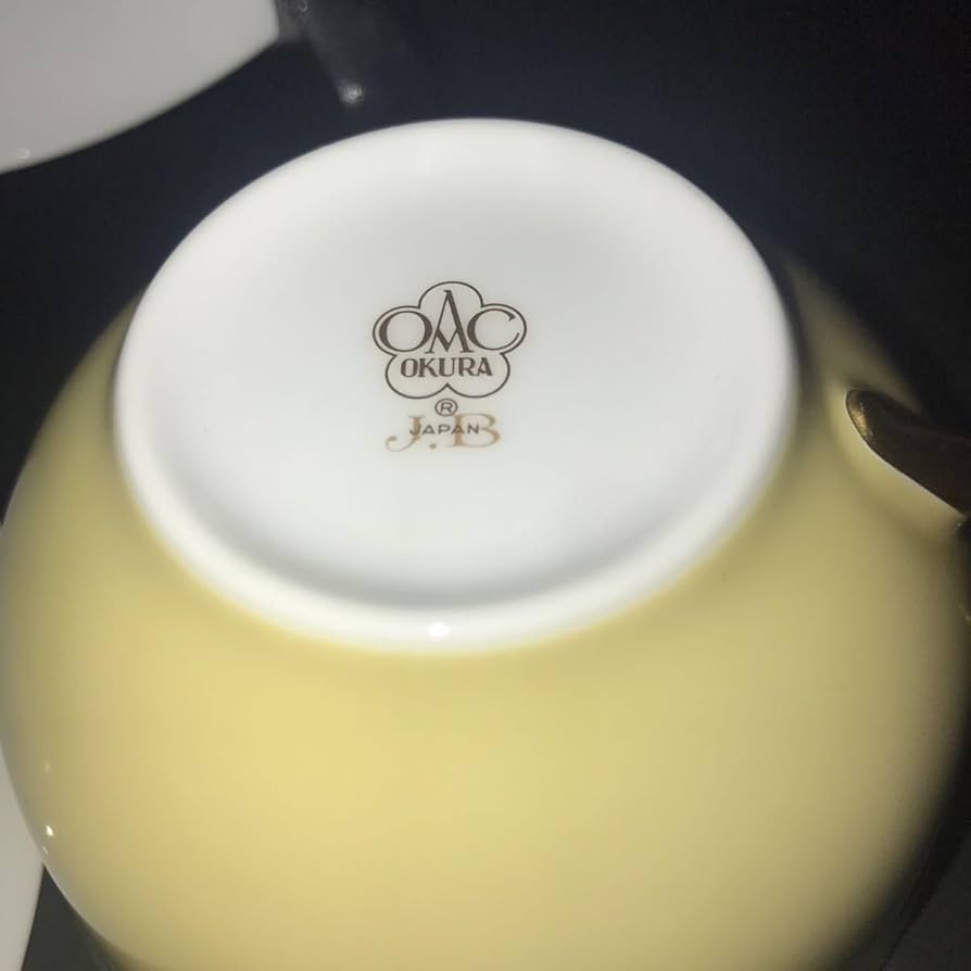 大倉陶園 OKURA 色蒔き20cmデザートプレート　クリームイエロー6枚セット 大倉陶園 OKURA 色蒔き20cmデザートプレート クリームイエロー6