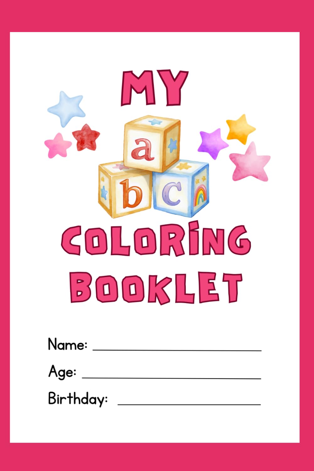 My ABC Coloring Booklet Worksheet: Alphabet Booklet Coloring for Kids