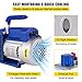 Bestauto 2 Gal Vacuum Chamber, 5 CFM 1-Stage Vacuum Pump, Copper Motor-Stable Operation, Acrylic Lid, Ideal for Epoxy Resin Degassing, Vacuum Packing