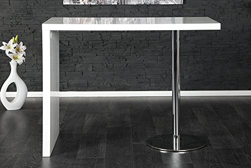 Exklusiver Bartisch MAGNUS hochglanz weiss - 7