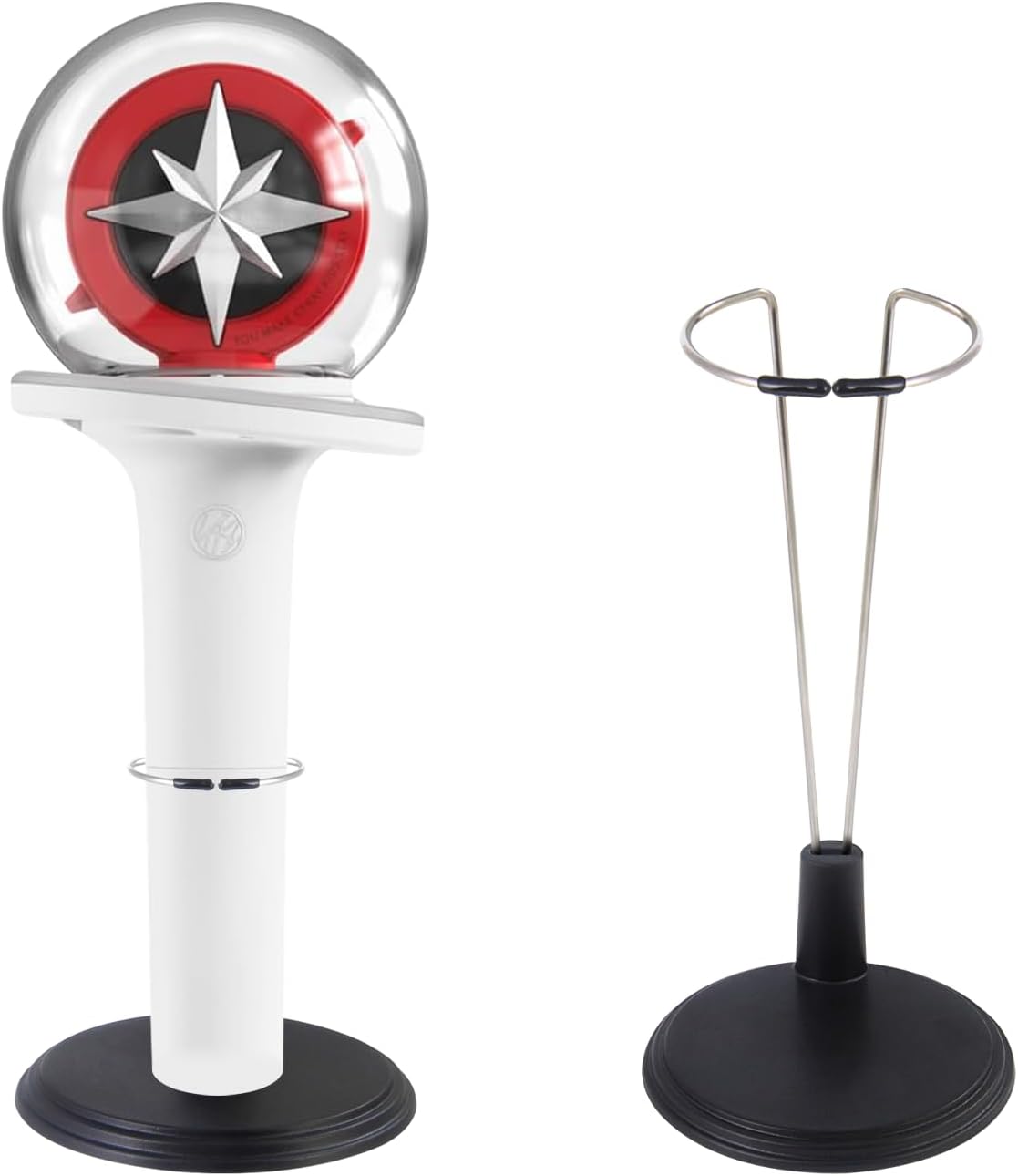 Lightstick Stand 2 Pack Black Holder for Official Lightsticks Fits Complicable withStray Kids|Enhypen|Ateez|Twice|Kpop