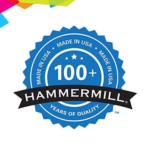 Image of Hammermill Printer Paper, 20 lb Copy Paper, 8.5 x 11-1 Ream (500 Sheets) - 92 Bright, Made in the USA