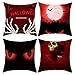 Carttiya Fundas de Cojines 45x45 (4Pcs), Funda de Cojines para Decoracion Sofá Originales de Material Algodón y Lino (Tema de Halloween(6))