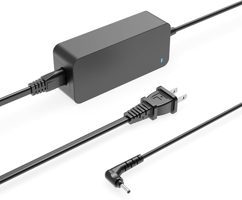 Round Tip Travel Charger Fit for LG Gram Laptop (UL Certified Safety) 65W/48W/45W/40W
