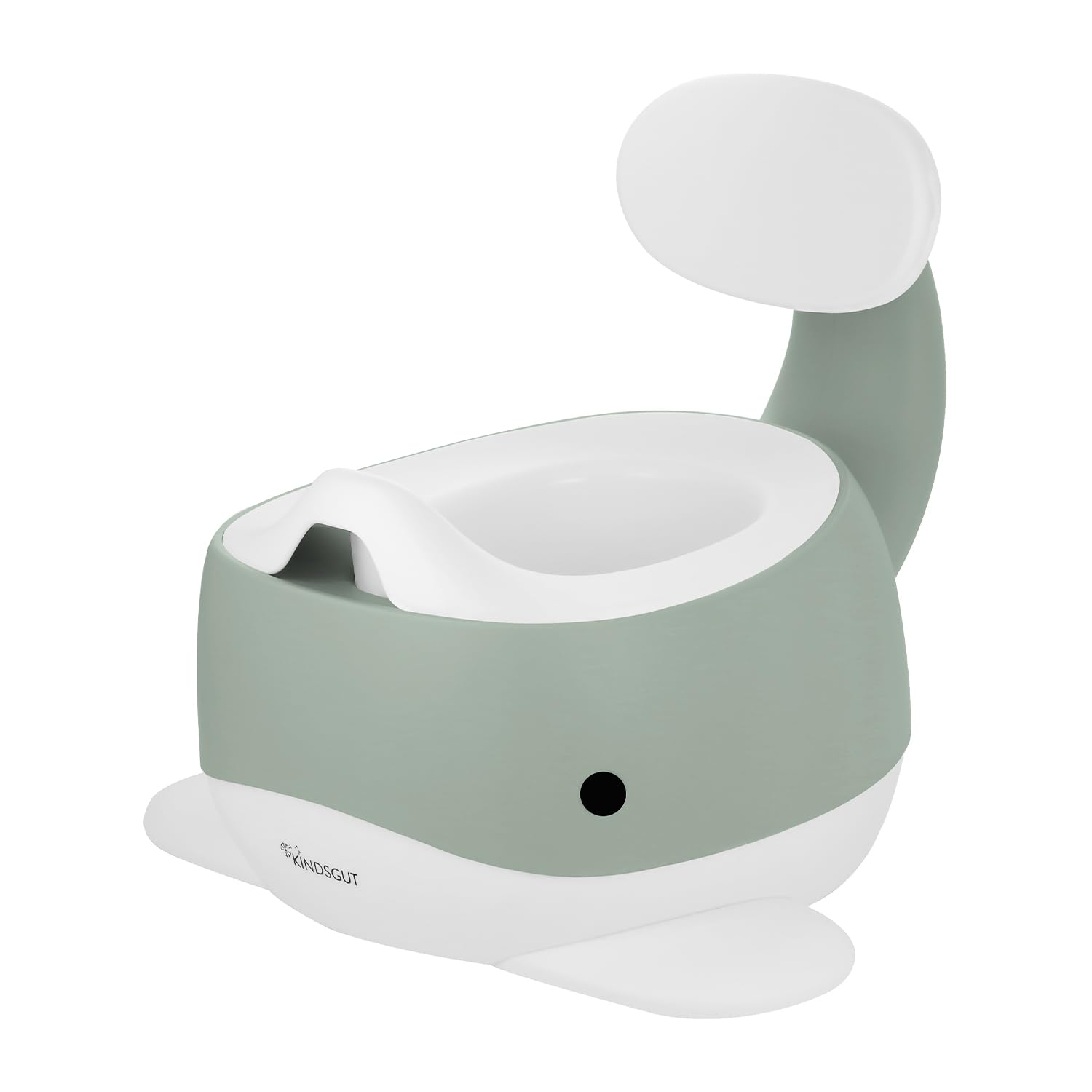 Kindsgut vasino, wc per bambini, design a forma di balena e colori tenui, per l'addestramento al bagno, pistacchio