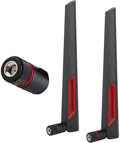 Miniatura 1 de CORONIR Antena de enrutador inalámbrico 8DBi compatible con ASUS AC68U AC88U AC66U con interfaz RP-SMA para ruta inalámbrica de doble frecuencia de