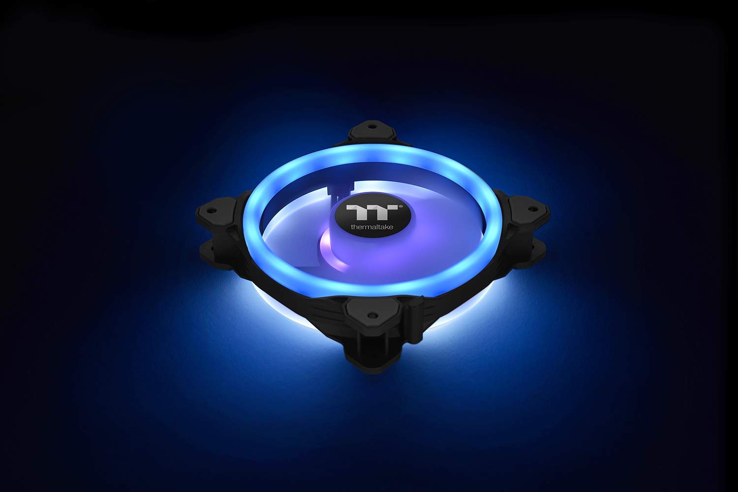 Thermaltake Riing Trio 12 RGB Ventola per PC Case con 12 LED RGB, Nero