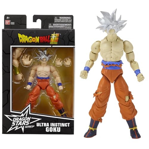Dragon Ball Super Bandai Figurina Dragon Stars 17 cm - Goku Ultra Instinct - Licenza ufficiale Dragon Ball - Figurina articolata Goku - Giocattolo per bambini 4 anni e + - 35994J