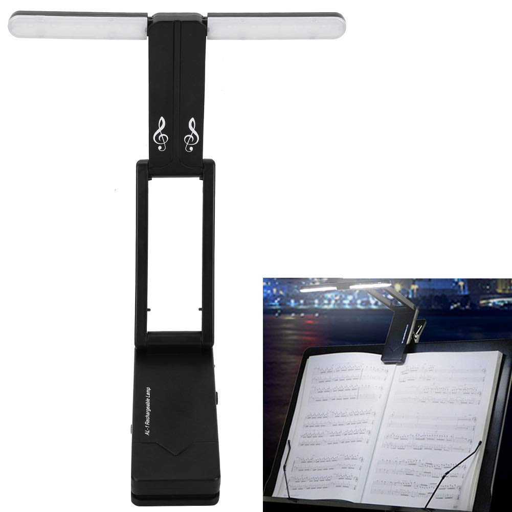 Lampe de pupitre, la lumière LED s'éteindra automatiquement Luminosité réglable et robuste LED Pupitre de musique pour pupitre
