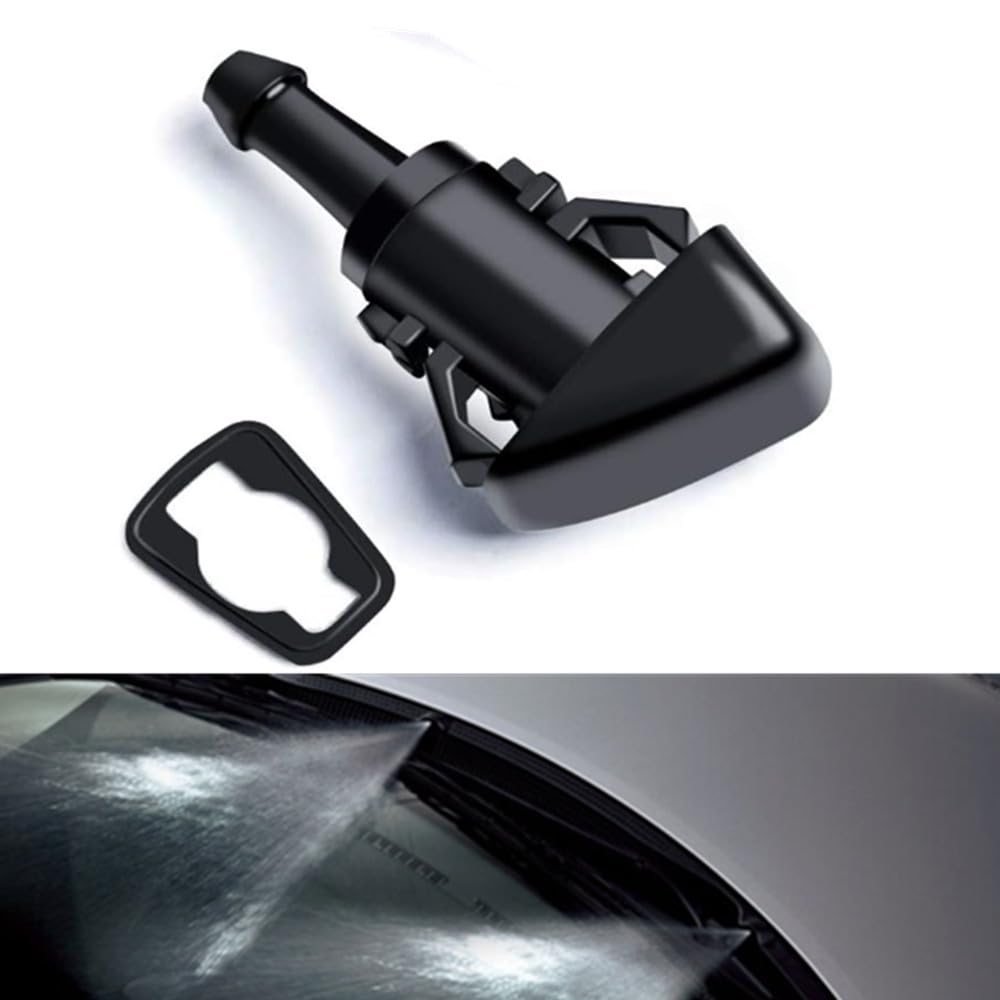 2x Front Windshield Washer Nozzles Wiper Spray Jet Kit 5116079AA - Replacement for Dodge Avenger 2008-2011, Charger 2006-2010, Durango 2004-2009,