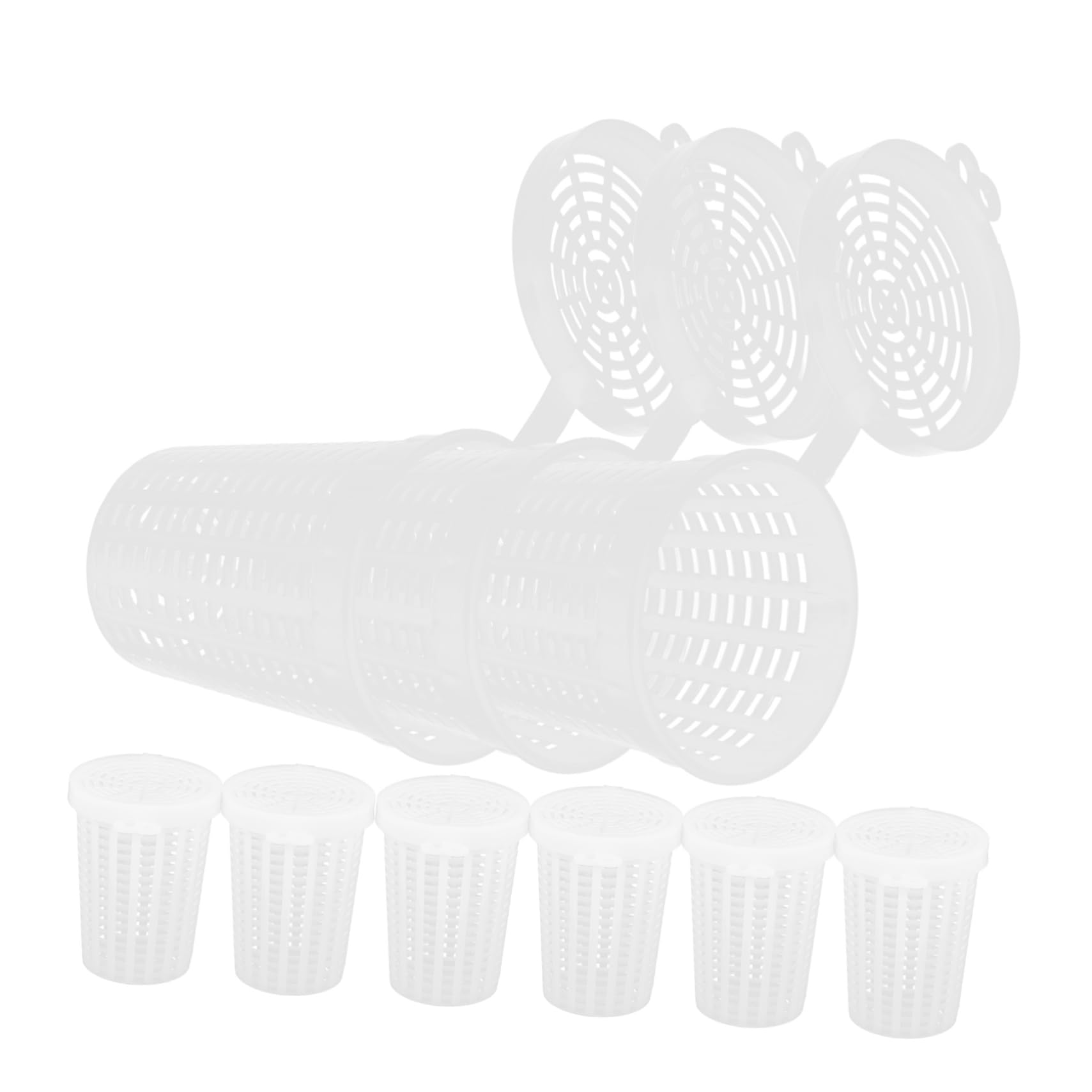 BESPORTBLE 10Pcs Fishing Bait Cage Durable Plastic Lure Holder for Outdoor Fishing Lightweight Bait Thrower Basket for Attracting Fish and Shrimp