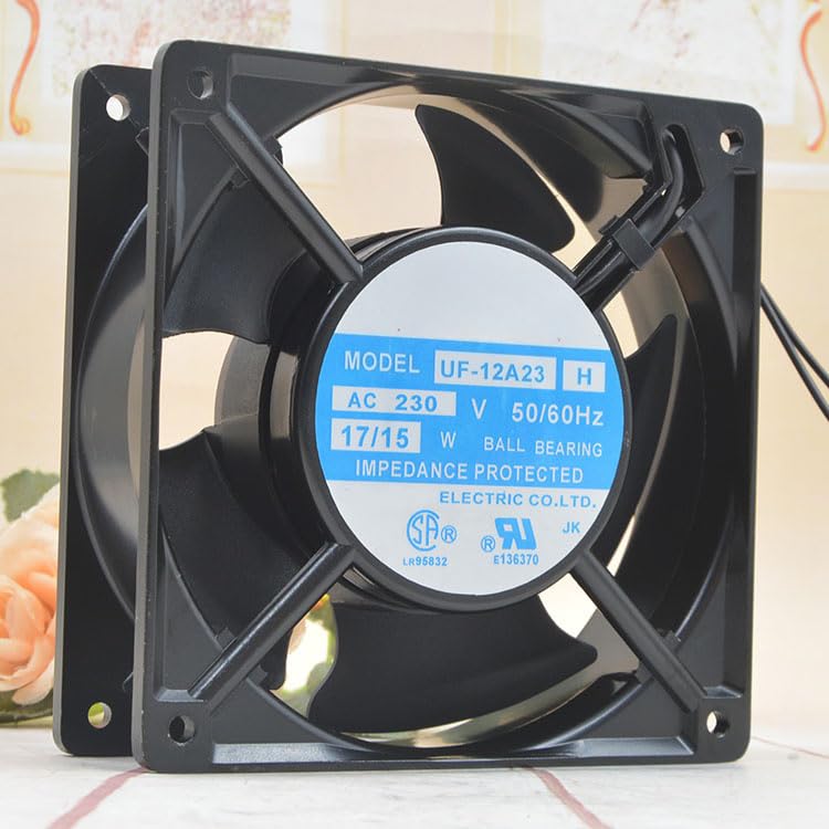 UF-12A23-H 12cm 230v 17 / 18w 12038 Electric Cabinet Refrigerator Cabinet Fan 120x120x38mm