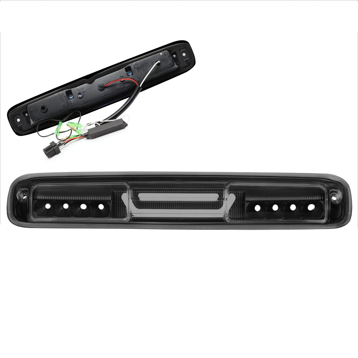 PM PERFORMOTOR Compatible with Chevy Silverado/GMC Sierra 99-07 3D LED Bar Third 3RD Tail Brake Light with Cargo Lamp Tinted