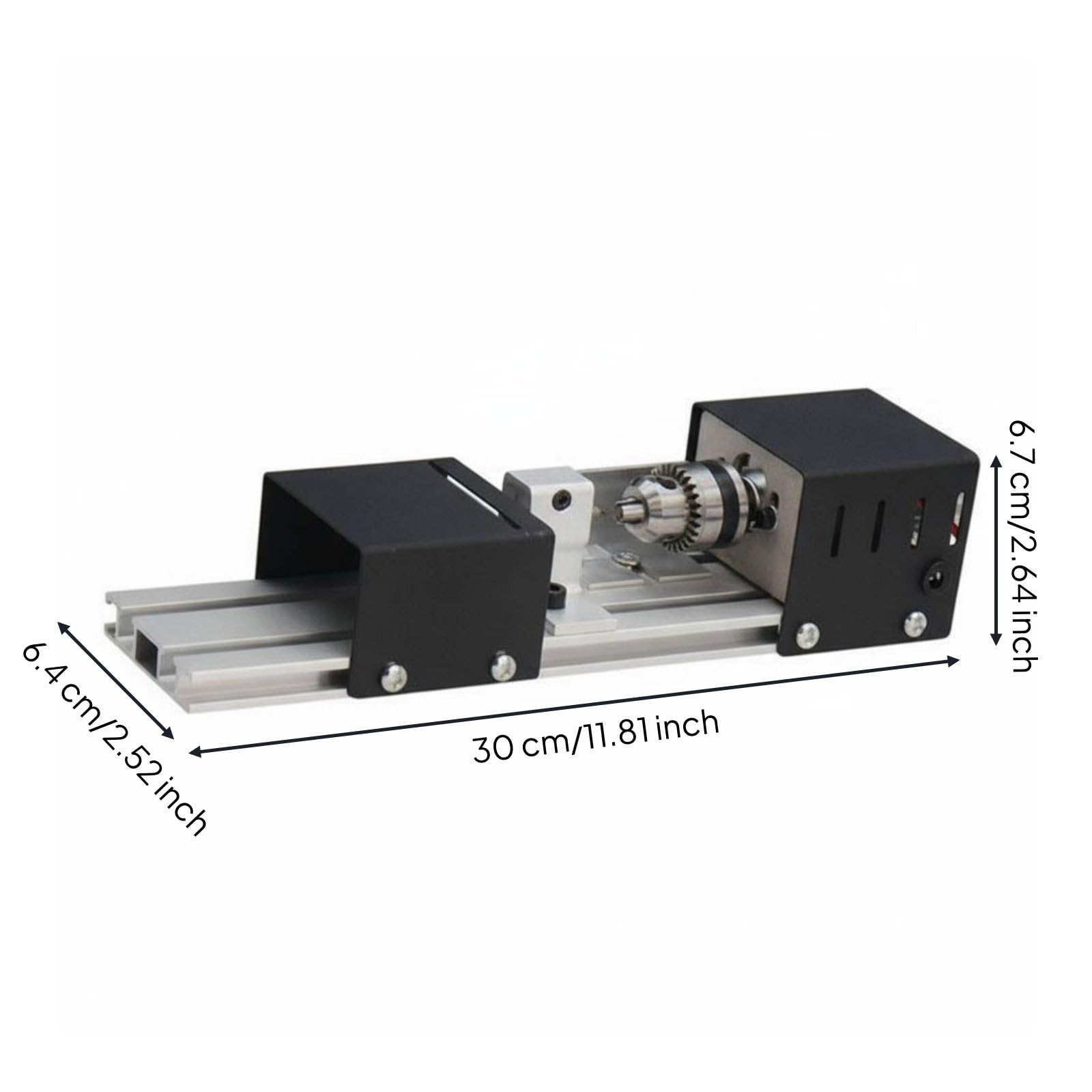Qianly Mini Torno Multifuncional Alta Precisión Torno para hacer Abultamientos Velocidad Ajustable Pulidora de Abultamientos de Madera para Artesanos, Mejora Estándar