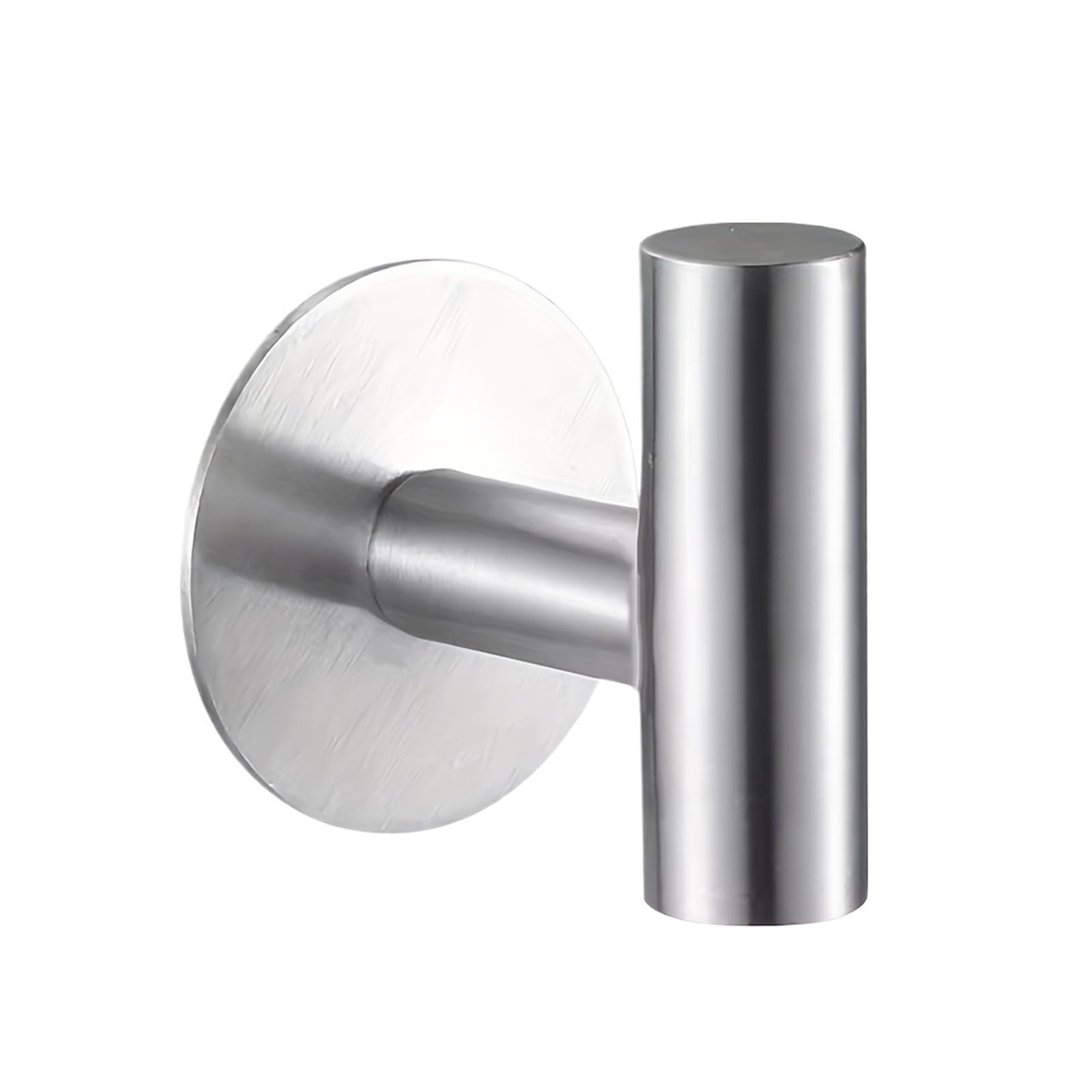 Zguouzantye Silvery 2Pcs 1Pcs Self-Adhesive Hooks Stainless Steel Wall Hook