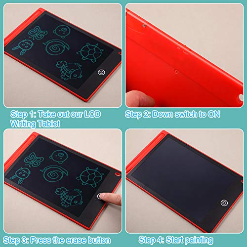 image for Outus 2 Pieces LCD Doodle Board Drawing Pad, 8.5 Inch Writing Tablet D