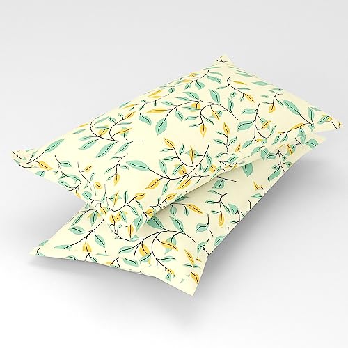 Image of HOMEKART 100% Cotton Feel Double Bed Bedsheet Set | 180tc to 220tc Soft & Breathable with 2 Pillow Covers | Wrinkle Free | for Bedroom & Gifting (Color -Grey & Yellow, 90 x 90 Inches)