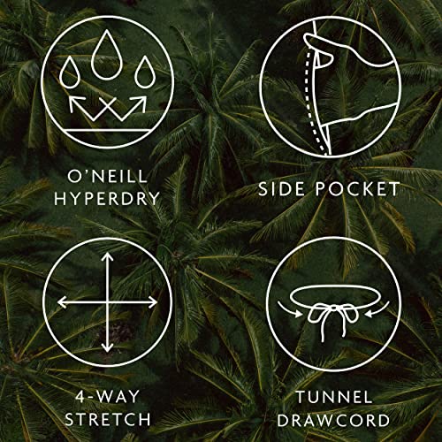 O'NEILL Men's 19 Elastic Waist Hybrid Shorts - Water Resistant Mens Shorts with Elastic Waist and Quick Dry Stretch Fabric4