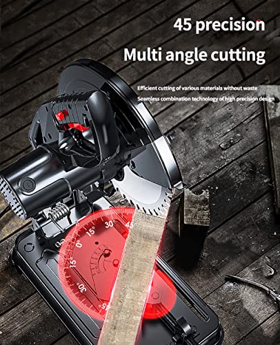 YHUEGH Metallschneidemaschine Für 45 Grad, 3680 W Stahlschneidemaschine, 6500 U/Min Kappsäge, 14"/ 35,5 cm Klingendurchmesser, 0-45 ° Einstellbare Gehrungssäge Zum Schneiden Von Metall – Bild 4