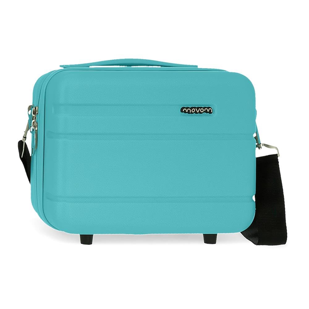 MOVOM Galaxy Neceser Adaptable con Bandolera Rojo 29x21x15 cms Rígido ABS 9,14L