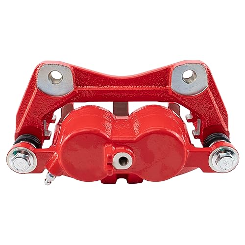 Image of TRQ Performance Front Driver and Passenger Side Brake Caliper Set Caliper Brackets Compatible with 2009-2015 Honda Pilot