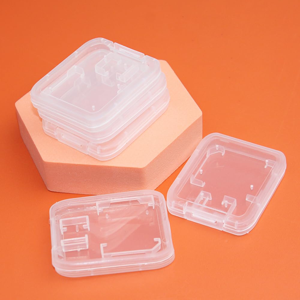 15 custodie per schede SD, in plastica trasparente, compatibili con scheda SD SDHC SDXC Micro SD T-Flash