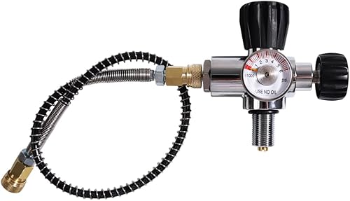 Miniatura 9 de TUXING Tanque de aire de fibra de carbono 4500psi 6.8L, sistema de aire comprimido PCP Paintball con válvula regulador medidor para rifles de aire