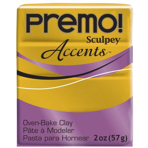 Premo Sculpey ISCPE025517 - Compuesto de Modelado para Escultura, Color Dorado
