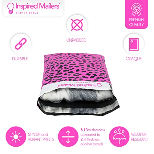 Image of Inspired Mailers - Poly Mailers 6x9-100 Pack - Hot Pink Cheetah Print - Small Shipping Bags - 6x9 Polymailers - 6x9 Poly Mailer Bags - Shipping Mailers - 6x9 Mailers