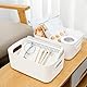 LYLIDIA Aufbewahrungsbox Kunststoff Klein 20 cm 10 Stück Aufbewahrungskorb mit Griffen Küchenschrank Organizer Box Körbe Aufbewahrung Kunststoffbox für Badezimmer Regal Kunststoffbox