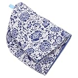 NULYLU Reusable Floral Tea Cozy Insulated Cotton Tea Kettle Sleeve 35x25cm Teapot Protective Cover