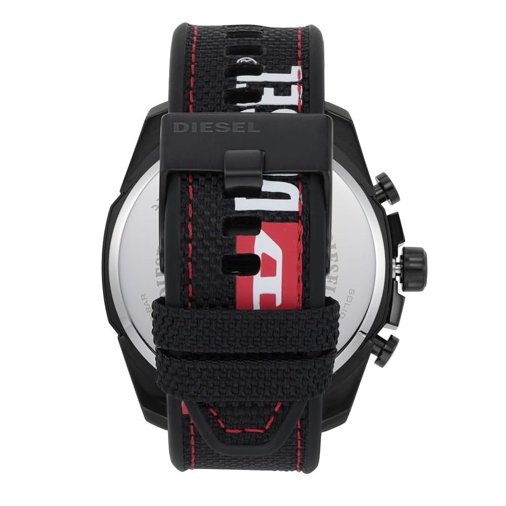 Diesel Chief Series orologio da uomo, movimento cronografo con cinturino in silicone, acciaio inossidabile o pelle