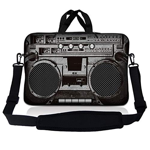 LSS 17 inch Laptop Sleeve Bag Carrying Case Pouch w/Handle & Adjustable Shoulder Strap for 17.4