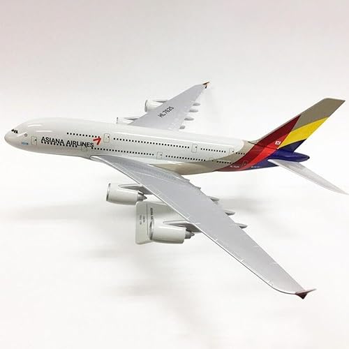 Miniatura 3 de ZEZEFUFU Simulación 1400 Asiana Airlines A380 Avión Metal Avión Modelo para Colección Regalo Aviación Ciencia Exposición Modelo