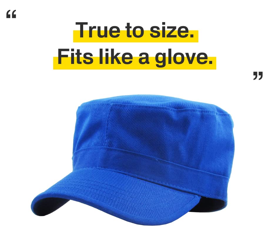 Image of KBETHOS Cadet Army Cap Basic Everyday Military Style Hat (Now with STASH Pocket Version Available)
