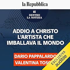 Diseño de la portada del título Addio a Christo, l'artista che imballava il mondo