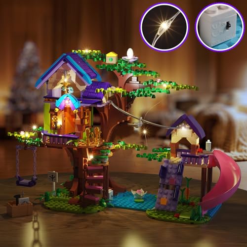 Friendship Treehouse Building Kit - 751-Piece Creative Toy for Kids Aged 6-10 with Slides, Swing, and Animals