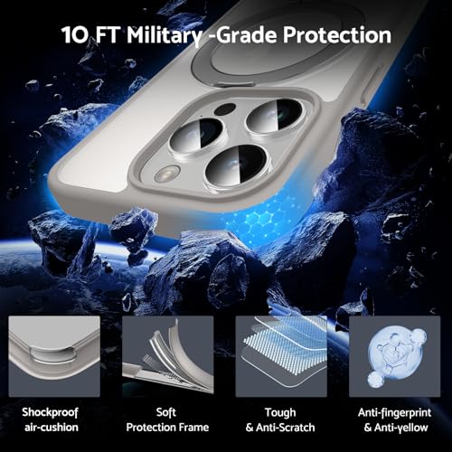 DASFOND Designed for iPhone 16 Pro Case with Mag-Safe, 12 FT Military Shockproof, 20W Safe & Fast Charging - Image 4