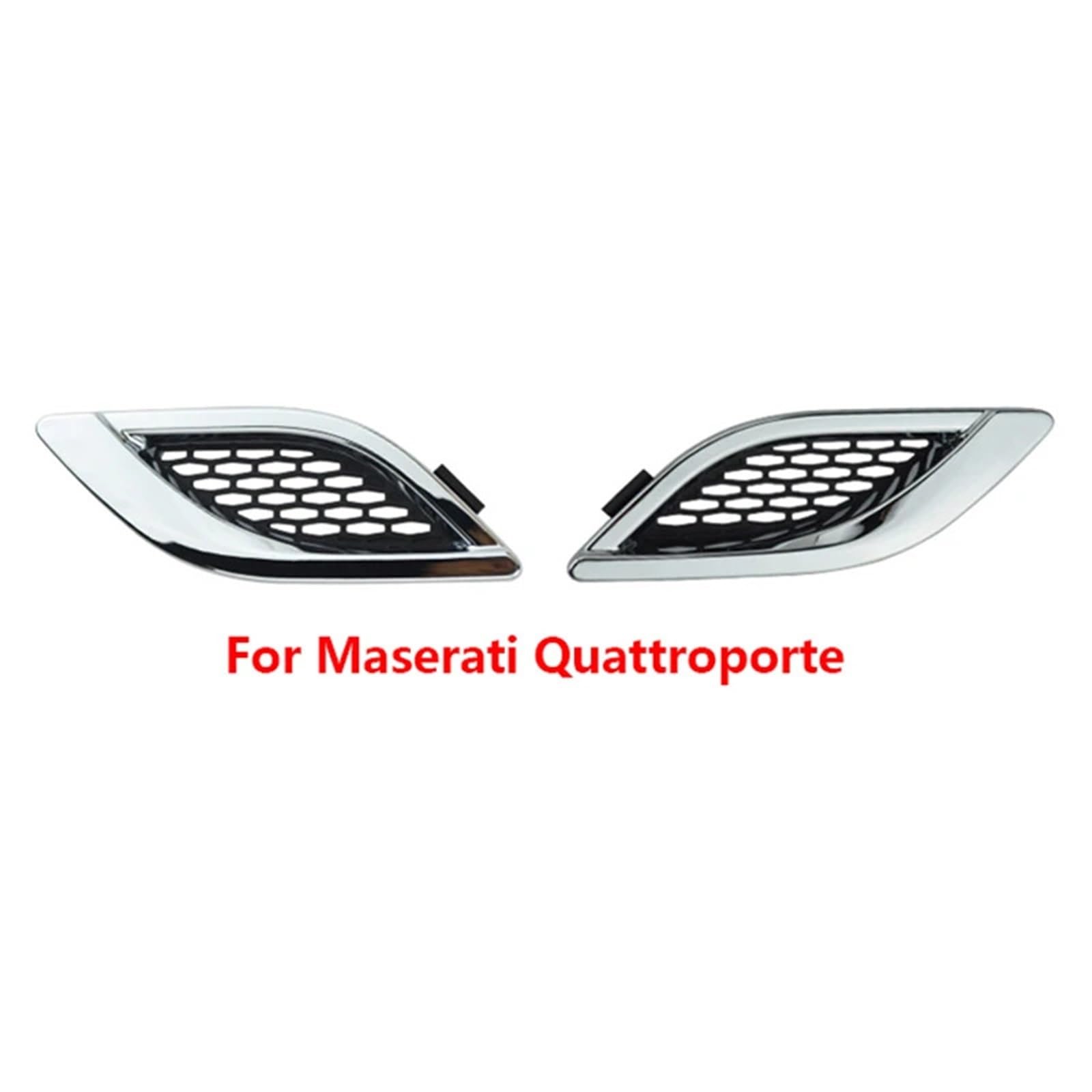 Naklejki dekoracyjne na boczne drzwi Pasuje do Maserati Ghibli Levante Quattroporte GT samochód przednia kratka boczna wlot powietrza błotnik otwory wentylacyjne Grill 1 sztuk(7)