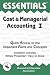 Cost & Managerial Accounting I Essentials (Essentials Study Guides)