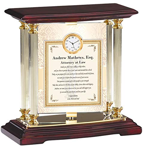 AllGiftFrames Custom Gold Metal Desk Mantel Four Pillar Present Table Swivel 360 Degree Billboard...